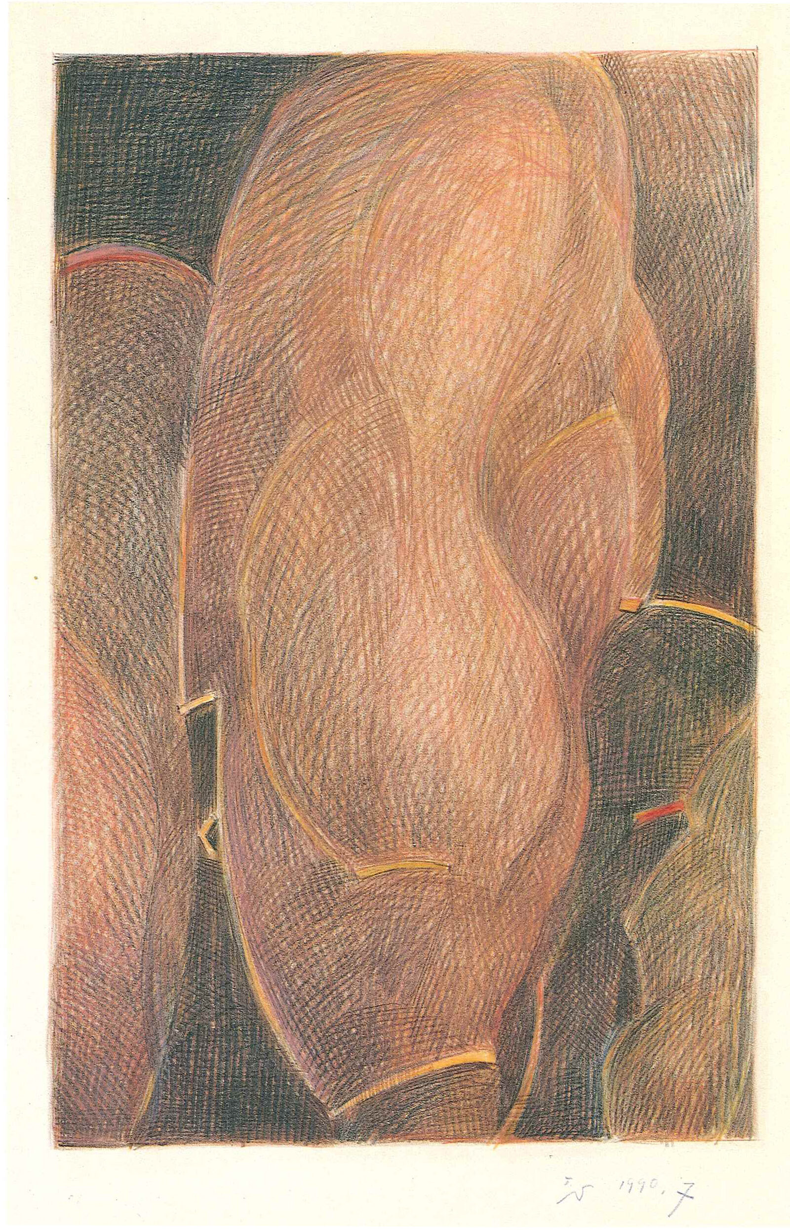 image　　　1990　380×219㎜　　　   colorpencil  on paper